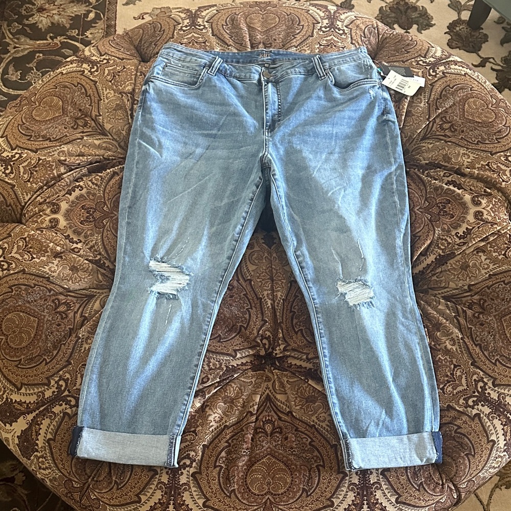 NWT KUT FROM THE KLOTH Boyfriend Jeans 18W